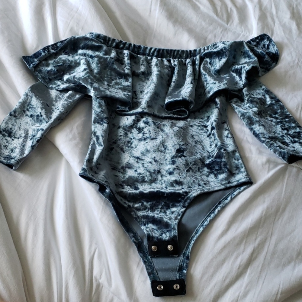 Little girls off the shoulder 3/4 sleeve body suit